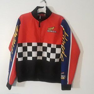 Forever 21 Jacket Honda 500 Honda Racing Windbreaker Full Zip Women Size M
